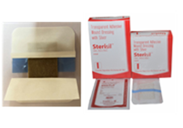 Non Woven Adhesive Silver Dressing with PAD